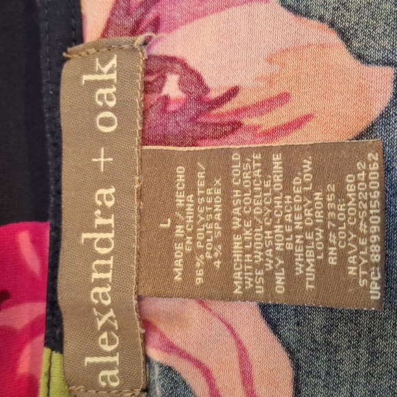 Floral Print Navy Midi Dress - Picture 6 of 6